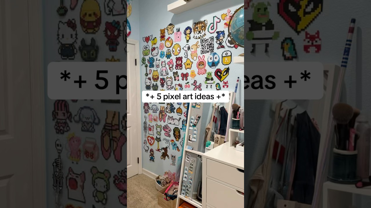 *+ 5 pixel art ideas +* #pixelartideas #art #pixelart #fyp #inspiration #ideas #cute