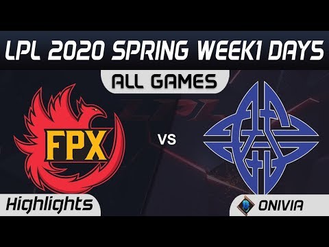FPX vs ES ALL GAMES Highlights LPL Spring 2020 W1D5 FunPlus Phoenix vs eStar LPL Highlights 2020 by