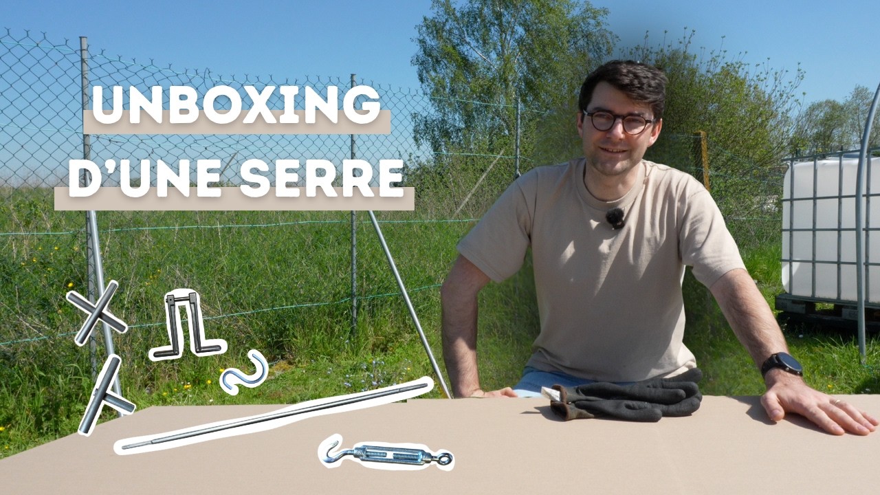 Montage du support cagettes fruits et légumes pour serre