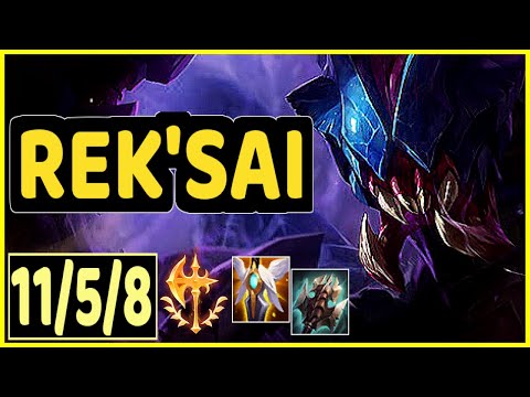 REK'SAI VS JAX - 11/5/8 KDA JUNGLE GAMEPLAY EMERALD I