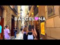 [4K]🇪🇸 Spain Walk, Barcelona : La Rambla, Gothic Quarter, La Boqueria Market, Paella & Seafood. 2022