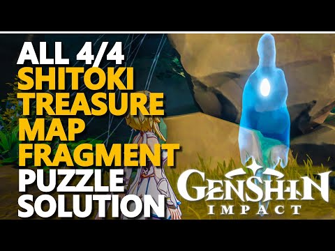 All Shitoki Treasure Map Fragment Genshin Impact