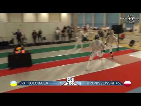 European Championships 2023 JMS - L16 - Dmitrii Kolobaiev UKR v Marcel Broniszewski POL