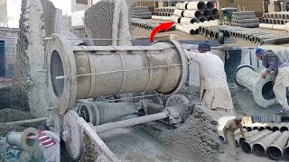 Cement Pipes Making Process||How to Manufacturing Concrete Pipe||Rcc & Drainage pipe Making Factory