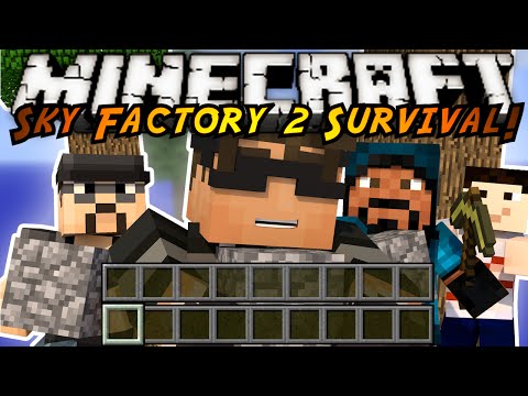 Minecraft Modded Sky Factory 2 : GIANT RUBBER TREES?!