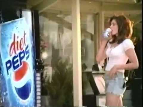 Austin Majors and Cindy Crawford in Diet Pepsi commercial