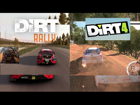 Dirt 4 VS Dirt Rally FIRST Dirt 4 Gameplay Side by Side!! | SLAPTrain