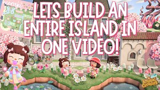 FULL Island Build in ONE Video! Pink Elegantcore Spicy Island | ACNH 2025 | New Horizons