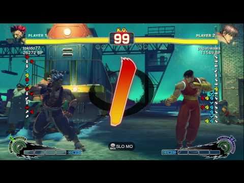 Tokido [Akuma] vs Papatiwawa [Guy] SSF4 Japanese Online Ranked Matches - TRUE-HD