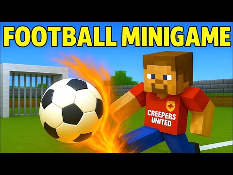 Come creare un MINIGIOCO DI CALCIO funzionante in Minecraft | SENZA MOD