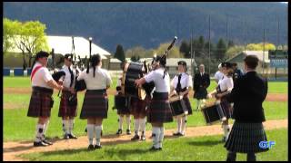 preview picture of video 'The Okanagan Caledonian Pipe Band at the Grand Forks Spring Fling 2012'