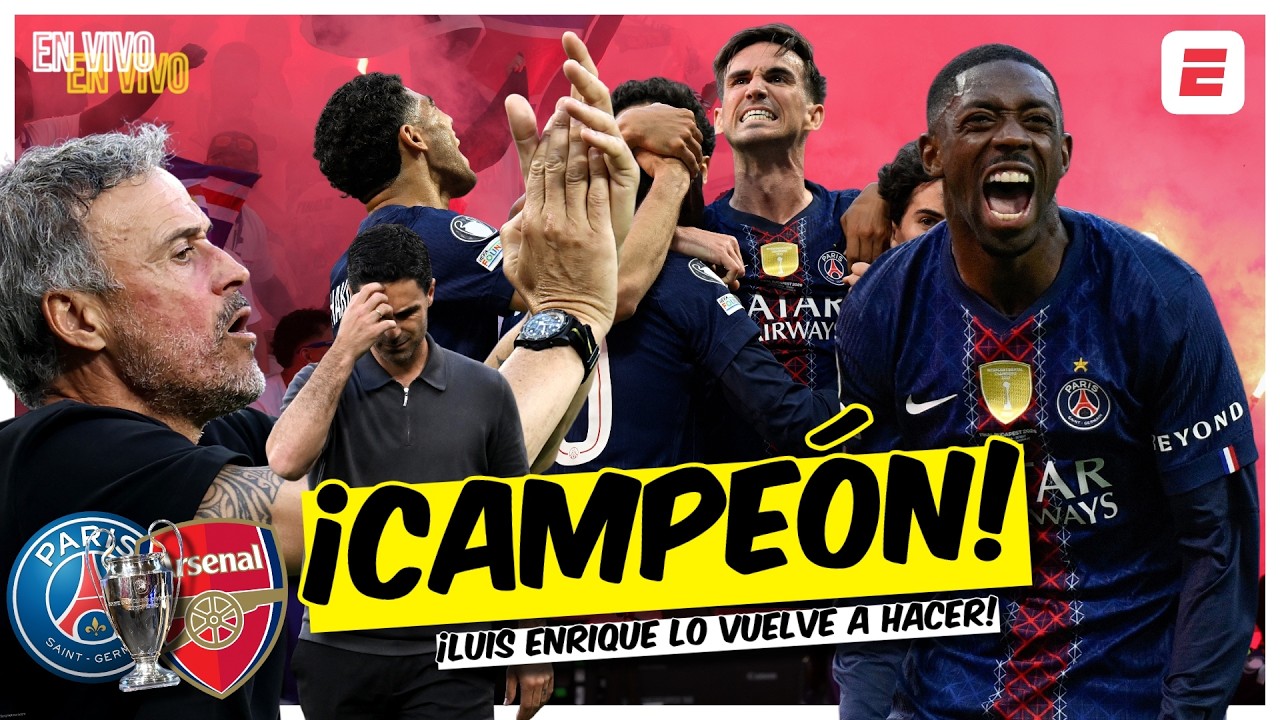 PSG es CAMPEÓN de LA CHAMPIONS LEAGUE. ARSENAL y ARTETA perdieron en PENALES  | Exclusivos