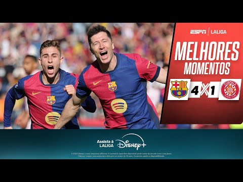 Gols e lances de Barcelona x Girona