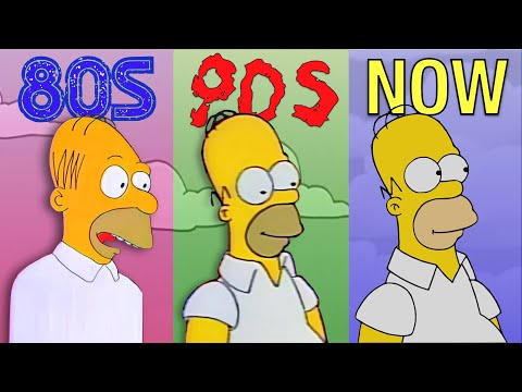 The Art Evolution of The Simpsons