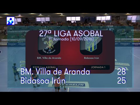 LIGA ASOBAL J01: BM. Villa de Aranda - Bidasoa Irún 28 - 25