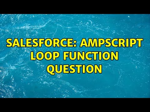 Salesforce: AMPscript loop function Question