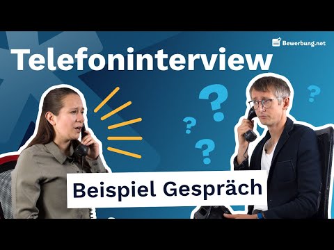 Vorstellungsgespräch am Telefon - Beispielgespräch und Tipps!