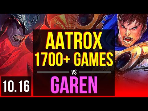 AATROX vs GAREN (TOP) | 3.5M mastery points, 4 early solo kills, 1700+ games | EUW Diamond | v10.16