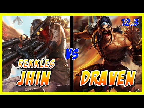 Rekkles Jhin vs Draven | Challenger | Patch 12.3 | League of Legends Pro Player Replay