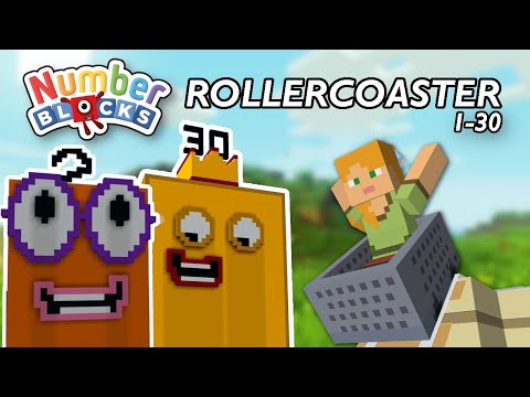 The Complete Numberblocks Minecraft Rollercoaster 1-30