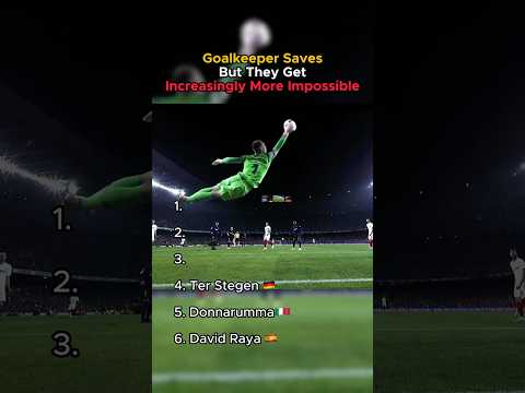Goalkeeper Saves But They Get Increasingly More Impossible
