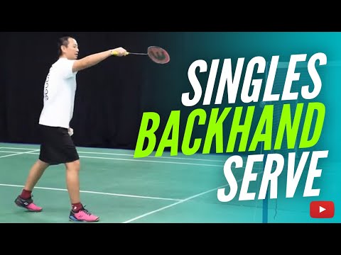 Winning Badminton - The Singles Backhand Serve - Coach Hendry Winarto  (Subtitle Indonesia)