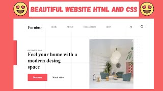 HOW to MAKE BEAUTIFUL website using html and css