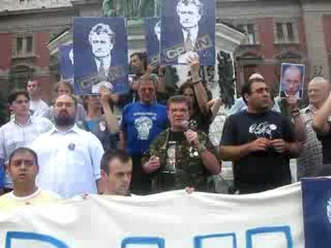 Protest 2008 - Pelevic poziva policiju na dvoboj