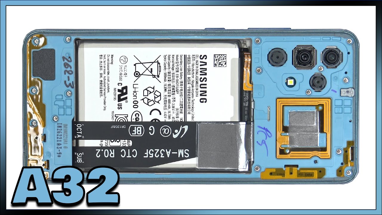 Samsung Galaxy A32 Disassembly Teardown Repair Video Review