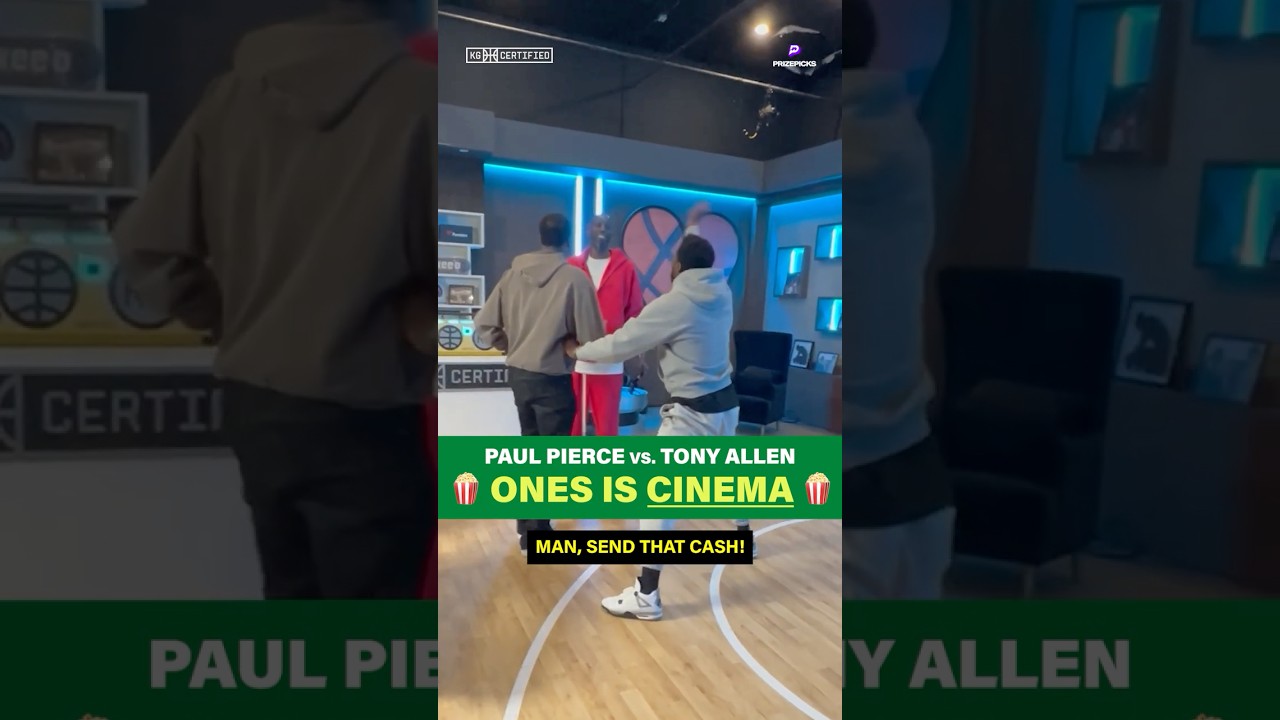 Paul Pierce & Tony Allen goin' heads up in the studio for $10,000 STILL has us in stitches 🤣