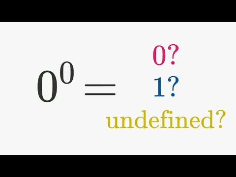 What is 0 to the power of 0?