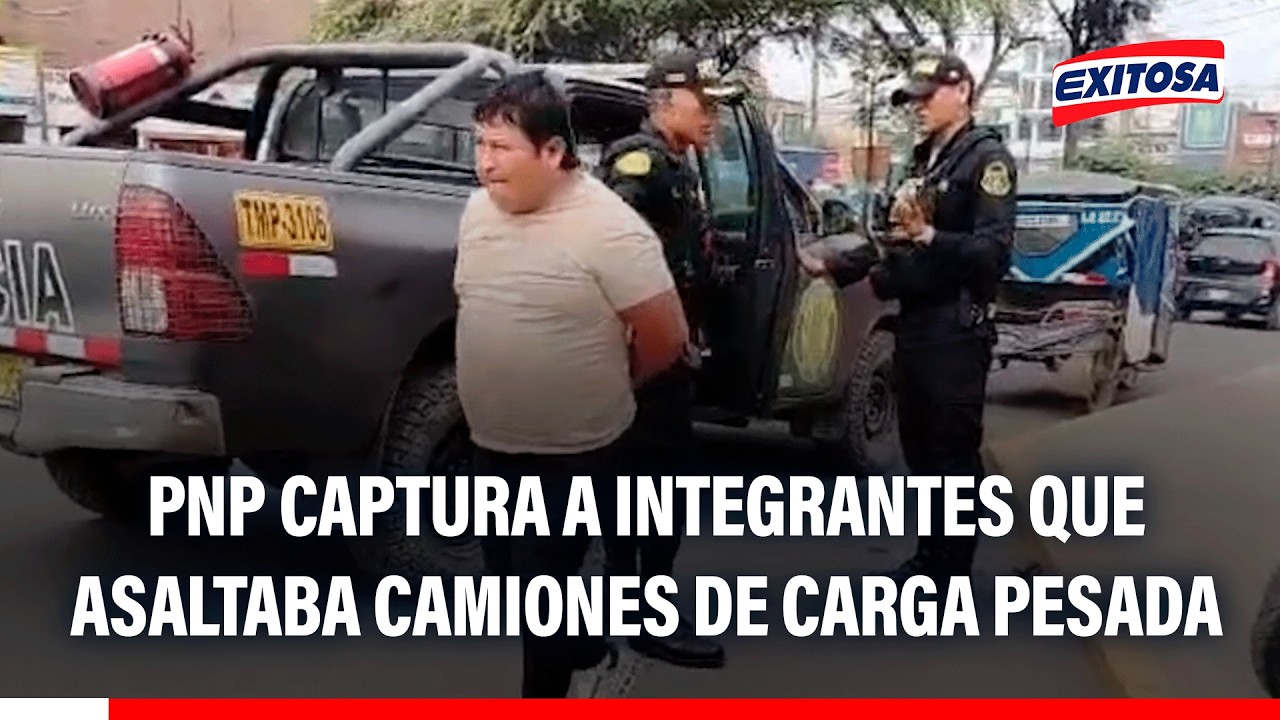 🔴🔵 Ventanilla: PNP captura a integrantes de banda criminal que asaltaba camiones de carga pesada