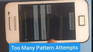 Too many Pattern Attempts How to remove gmail lock