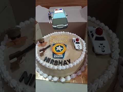 Mumbai Police Theme Cake By Rutuja's kitchen Recipe.....