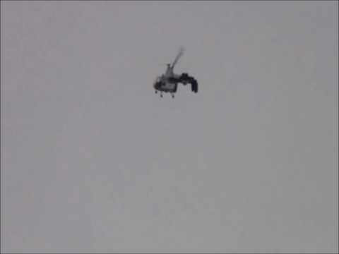 Kaman H-43 Touchdown Autorotaion