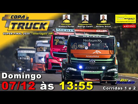 🔴 COPA TRUCK | Corridas 1 e 2 | Super Final 2025 | Interlagos (SP) | Ao Vivo
