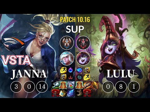 HLE Vsta Janna vs Lulu Sup - KR Patch 10.16