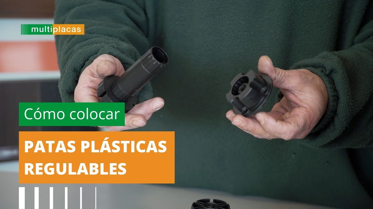 Cómo colocar patas plásticas regulables