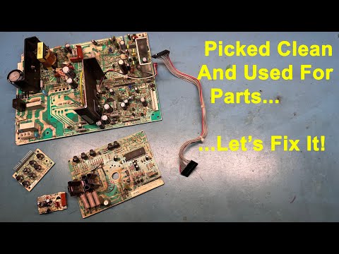 27" K7500 Arcade Monitor Repair - "Parts" Chassis Resurrection