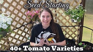 Seed Starting 40+ Tomato Varieties for 2026 | What I’m Growing This Year