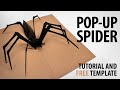 Scary Pop Up Spider DIY Tutorial With FREE Template Download