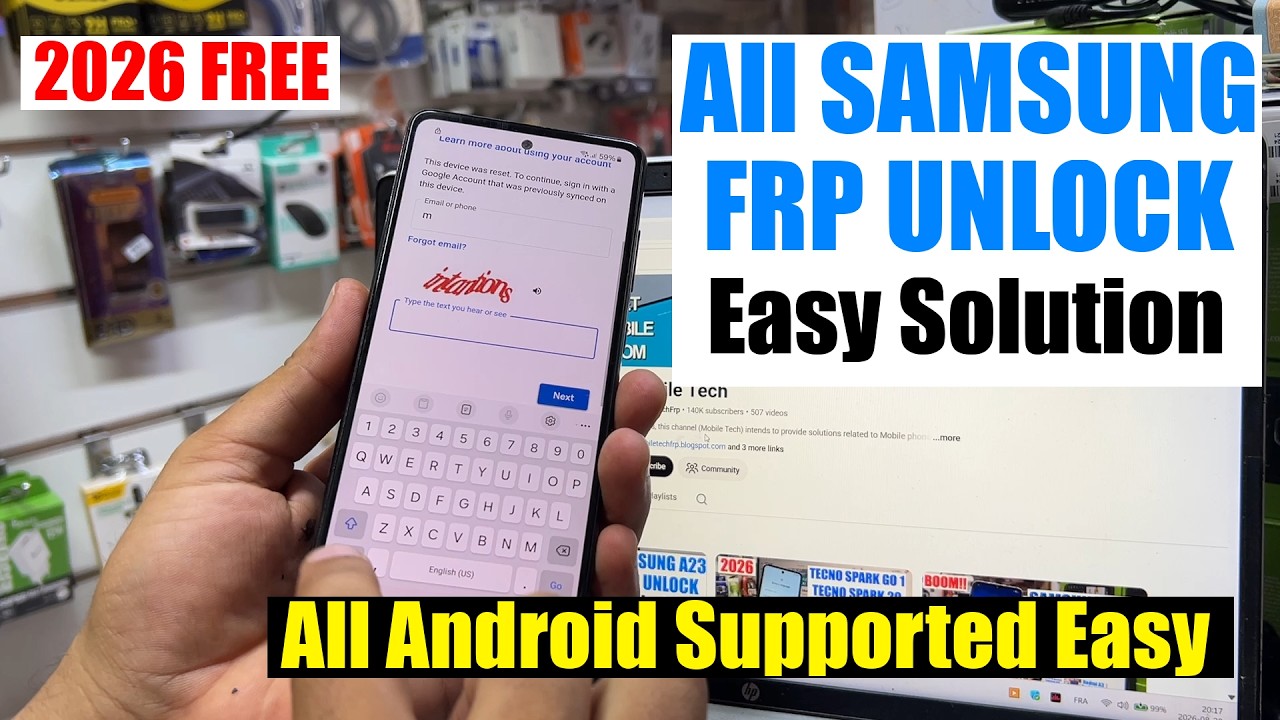 Samsung FRP BYPASS, Google Account Remove Android 13/14/15/16 | Samsung FRP TOOL 2026