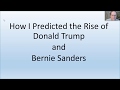 Astrological Prediction of the Rise of Bernie Sanders and Donald Trump Astrological Prediction of the Rise of Bernie Sanders and Donald Trump