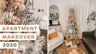 CHRISTMAS APARTMENT MAKEOVER 2020 + GIVEAWAY! Holiday Decor Ideas | DIY With Me | Decor on a Budget