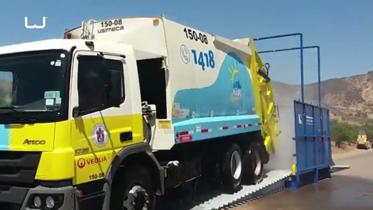 Portable wheel wash system