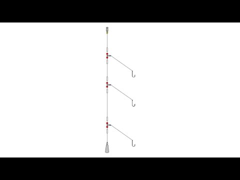 How to tie a 3 hook flapper | sea fishing rig | The Nocturnal Fisherman