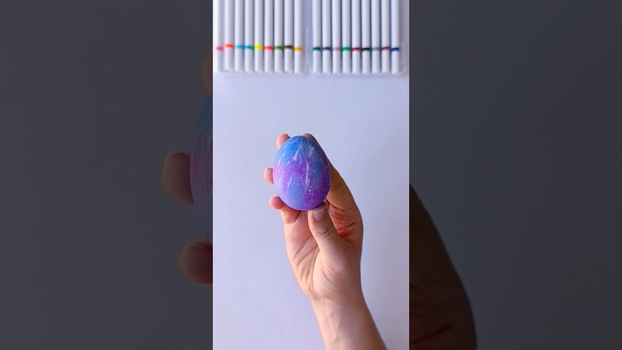 Space Eggs, easy way painting #handmade #diy #craft #easter #easteregg #lifehacks #shorts