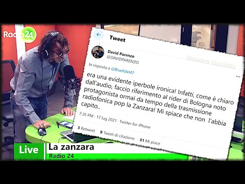 Parenzo sotto attacco per la battuta sul Rider e lo sputo ai renitenti - La Zanzara 16.7.2021