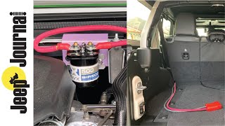 Jeep JL Wrangler 2nd Battery - Secondary Battery Installation with NVX BIR500 Isolator (Part 1 of 2)