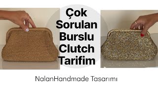 Yarım Balık Sırtı Örgü Tekniği ile Gizli Burslu Çanta/Adım Adım Anlatım /NalanHa